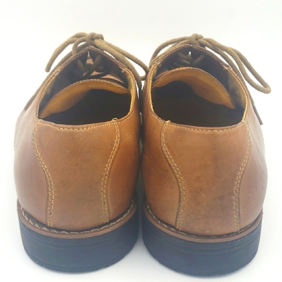 SANDRO MOSCOLONI Tan Leather Derby Dress Shoe - Picture 6 of 10